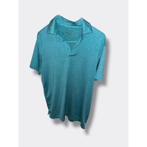 ❤️Member’s Mark Performance Polo Shirt Teal Men’s Size M